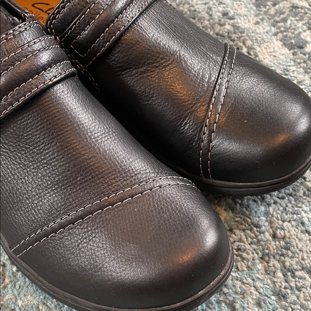 Clarks Black Loafers